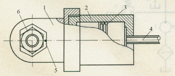 劈螺母工具工作部分的結構示意圖