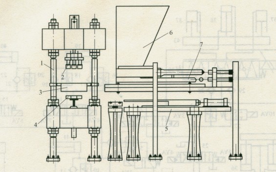 免燒粉煤灰制磚機的結構組成示意圖