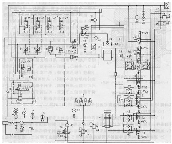 墻地磚液壓機系統原理圖