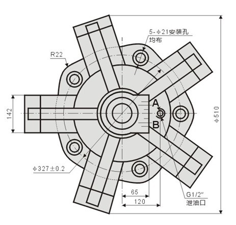 YLM16外五星液壓馬達