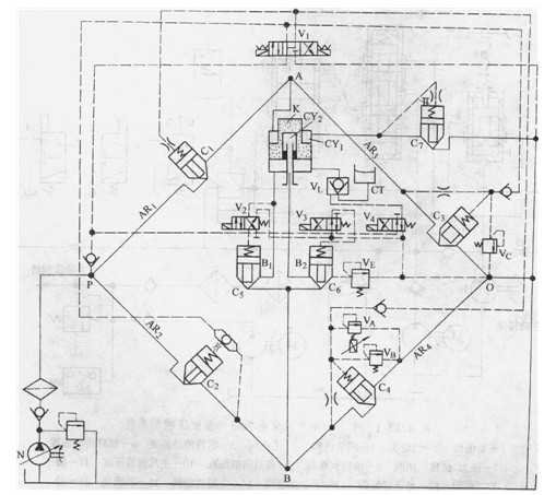液壓墊組合油缸的插裝聞液壓系統
