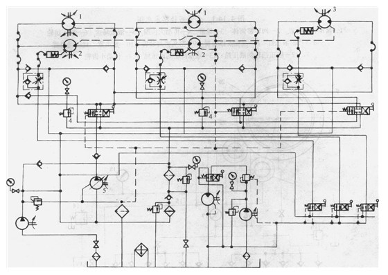 張力機液壓系統原理圖